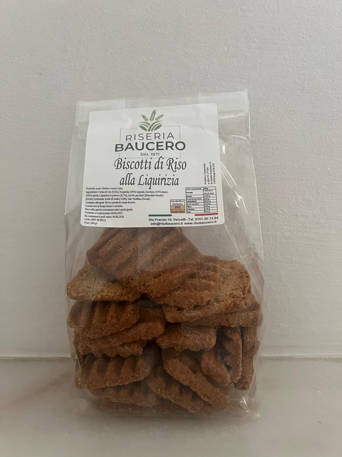 Biscotti di Riso alla Liquirizia