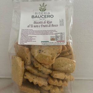 Biscotti di Riso al Tè Nero e Frutti di Bosco